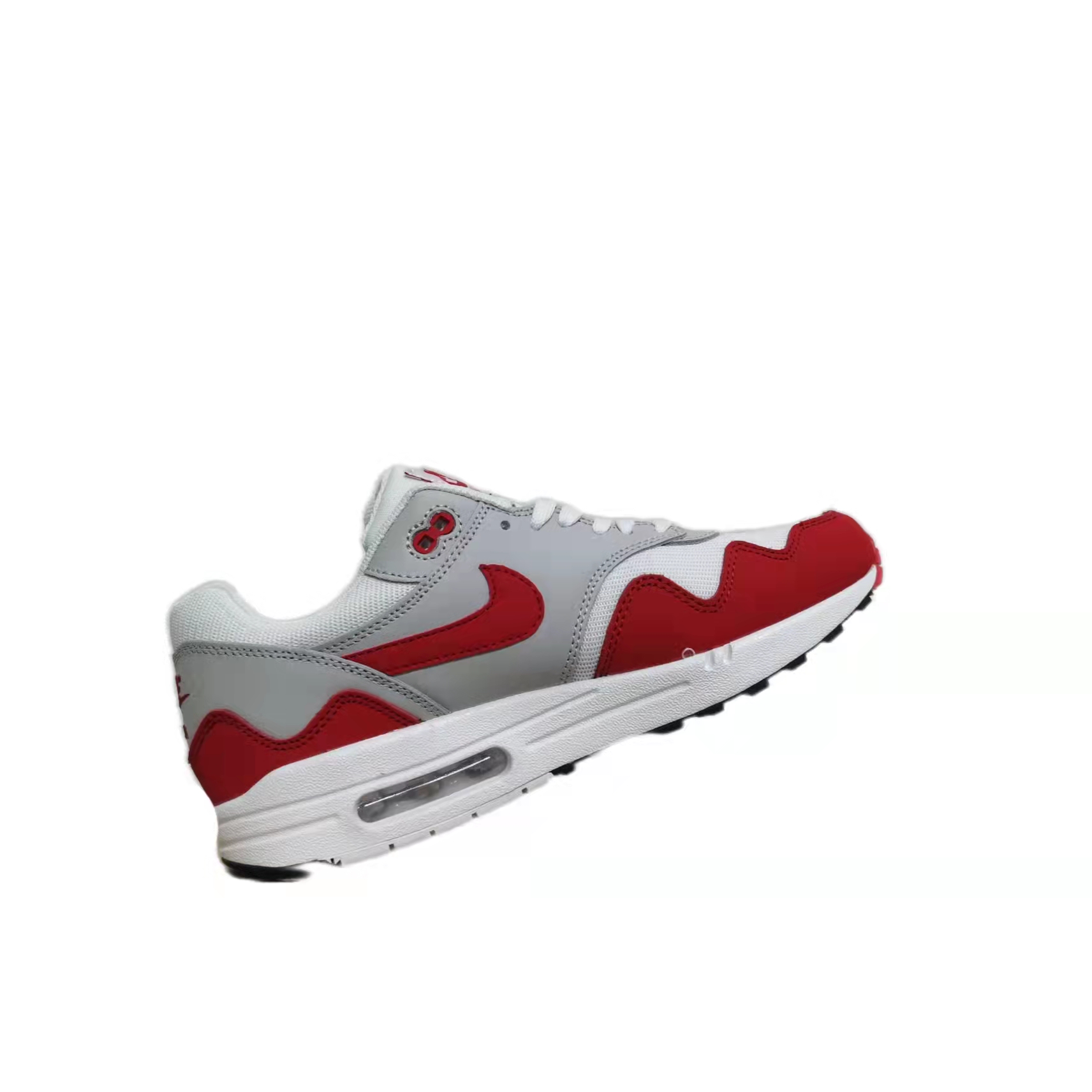 New Nike Air Max 87 Grey Red White Shoes - Click Image to Close